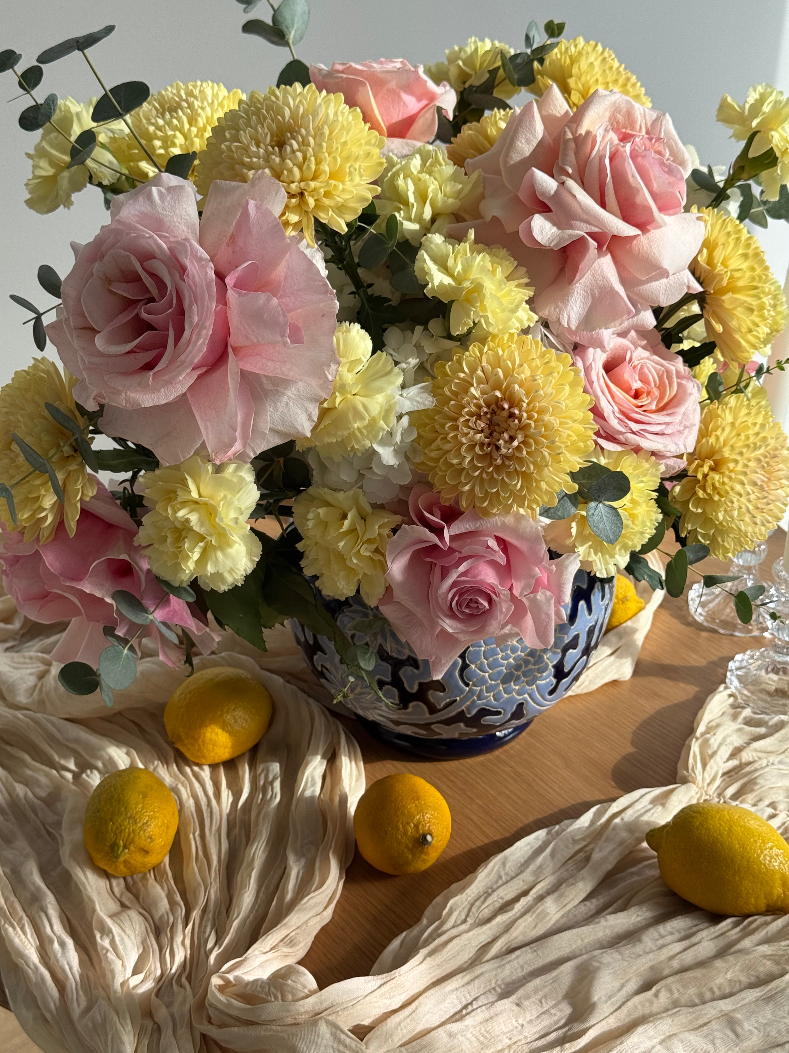 Citrus Bliss Table Arrangement